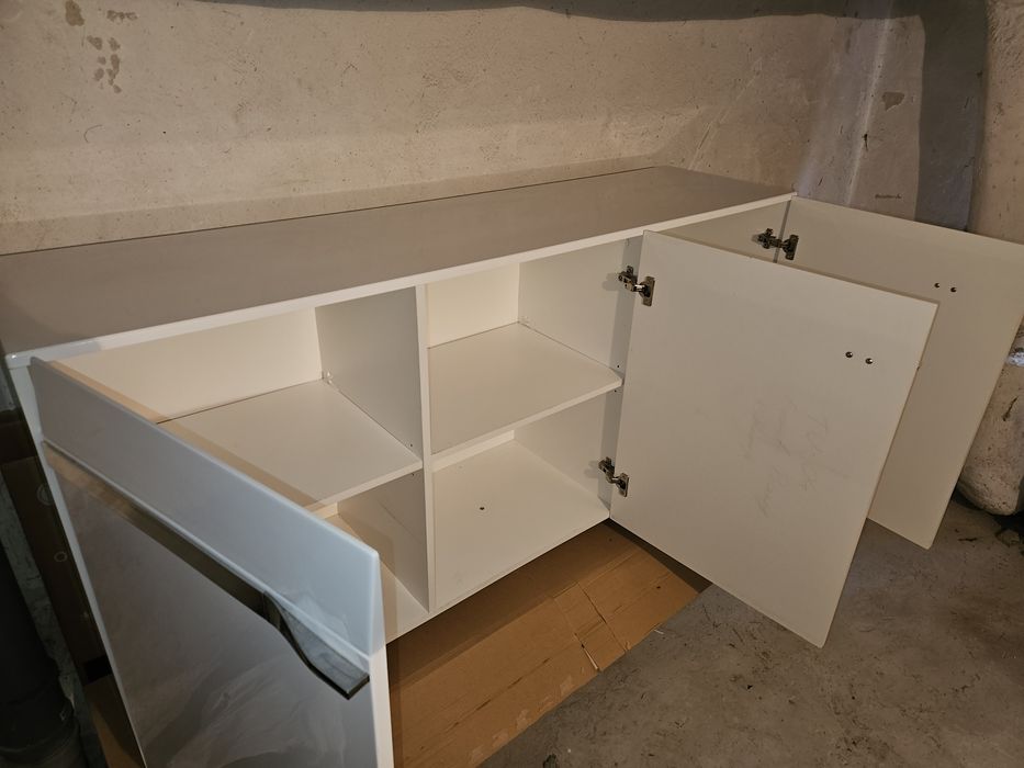 Komoda biała połysk + gratis