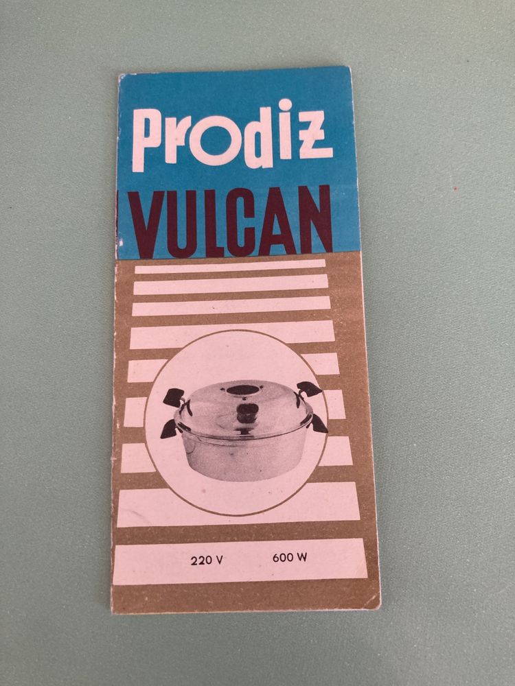 Instrukcja obsługi z przepisami Prodiż VULCAN Prl 1975