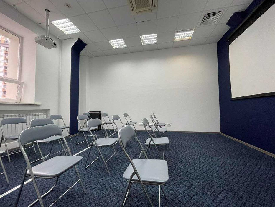 Посуточно конференц-зал (15 чел.). Удобная локация - м. Олимпийская