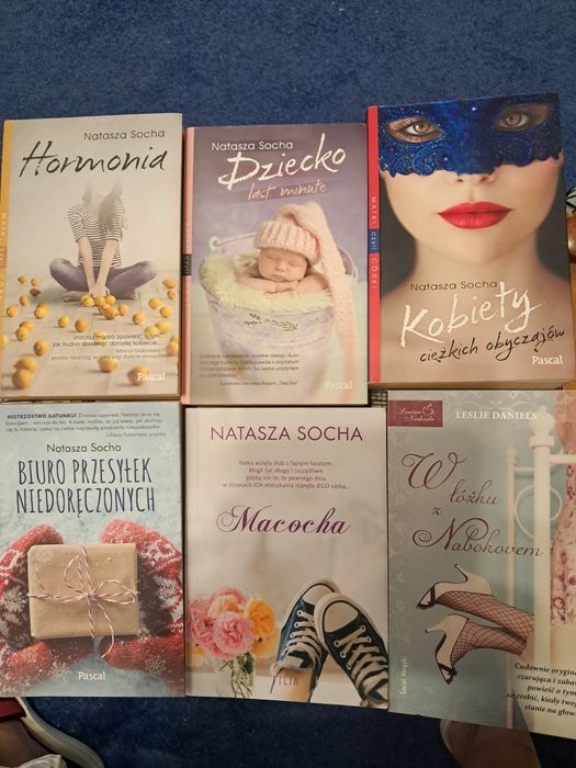Natasza Socha ksiazki "Dziecko last minut" i inne