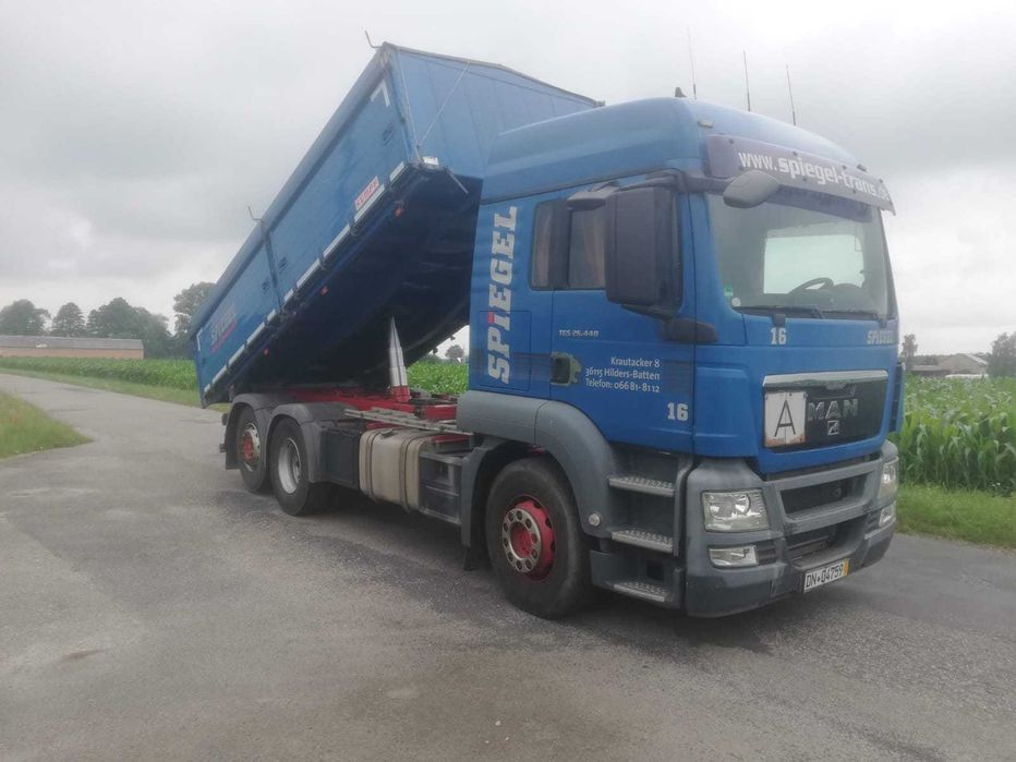 MAN TGS 26.440 wywrotka, zbożówka , kiper aluminiowy