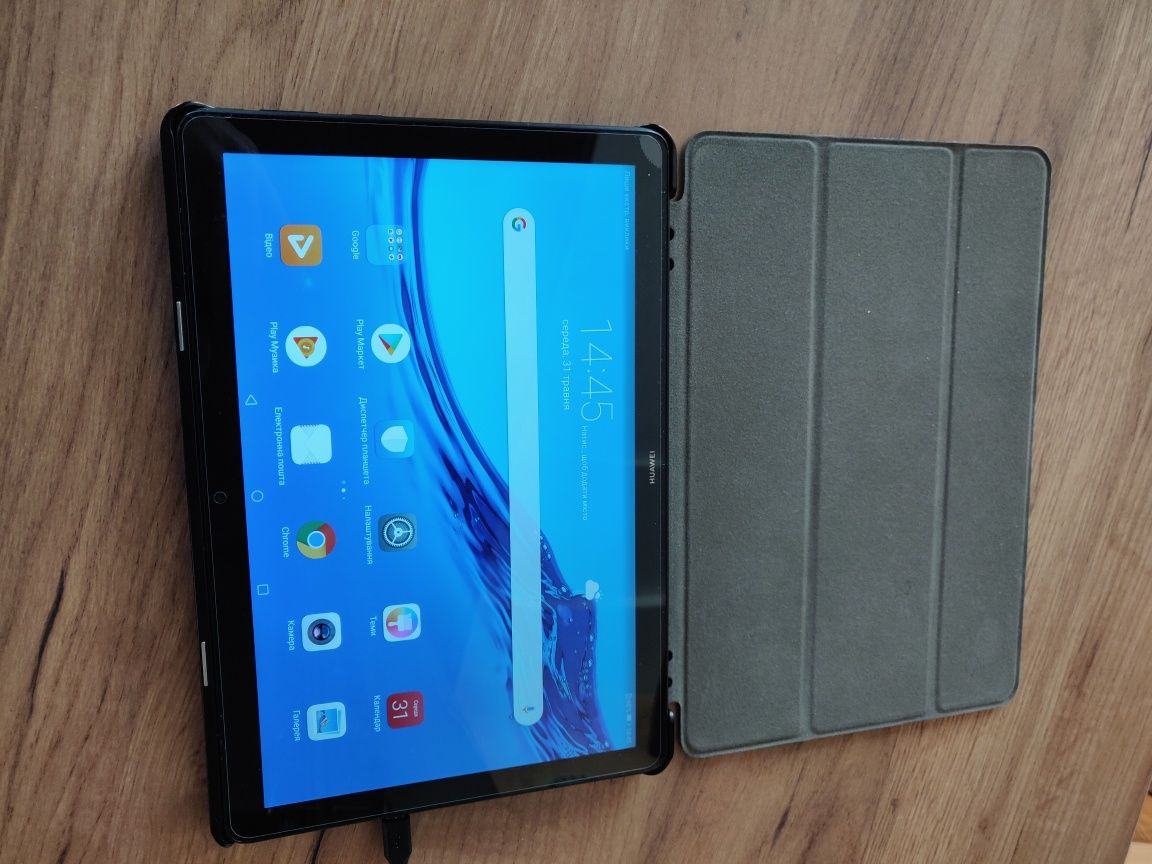 Планшет Huawei MediaPad T5 з чохлом і склом