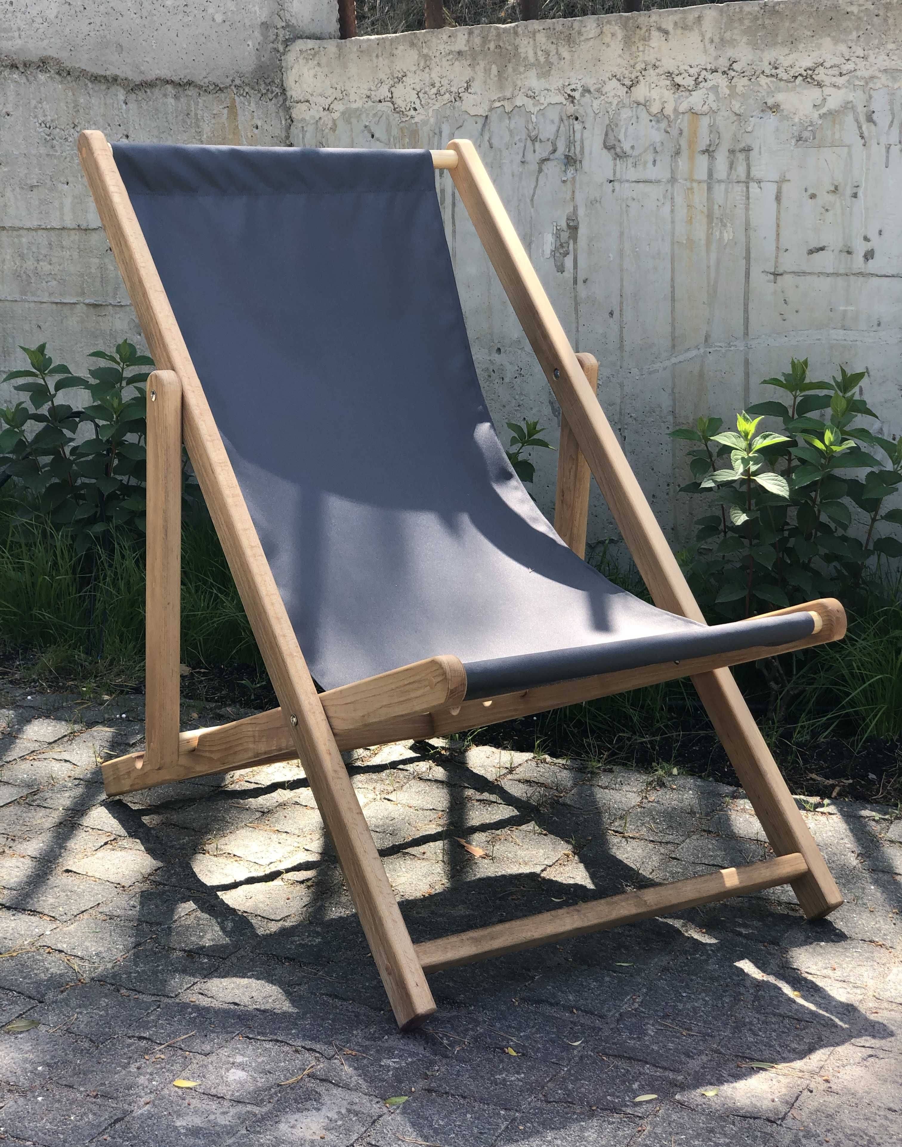 Деревяный шезлонг, лежак, раскладной стул