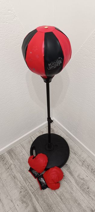 Zestaw bokserski dla dzieci worek treningowy na stojaku i rękawice