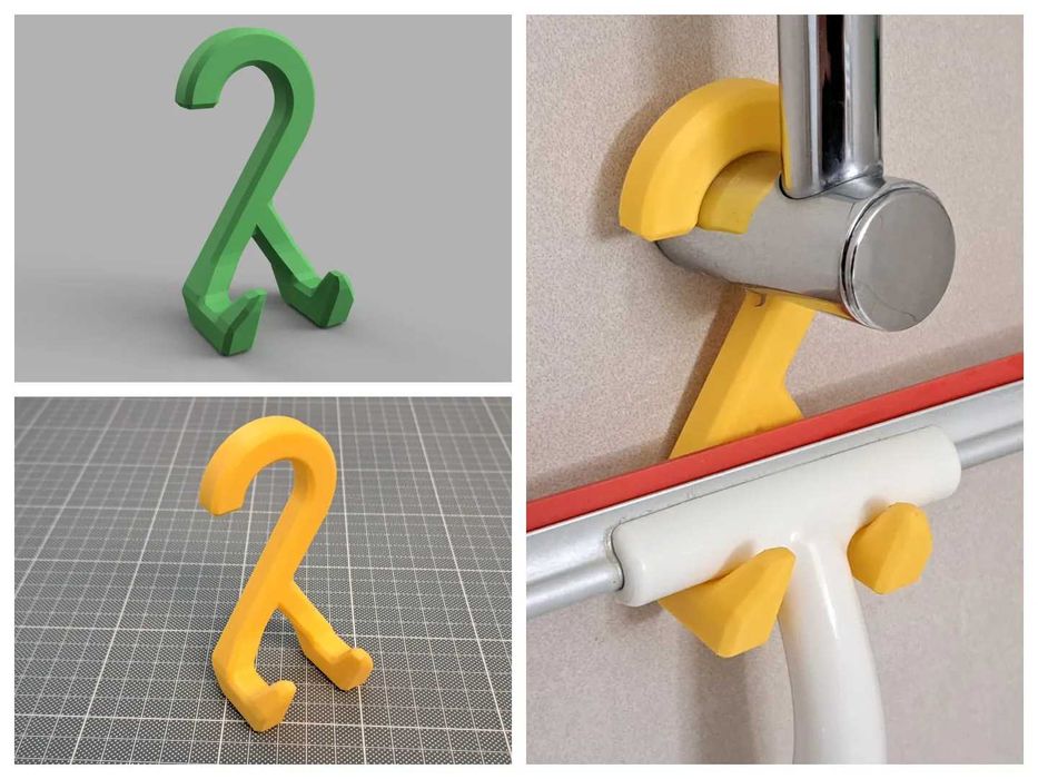 Uchwyt na Ściągaczkę do Wody. Wieszak na Drążek.