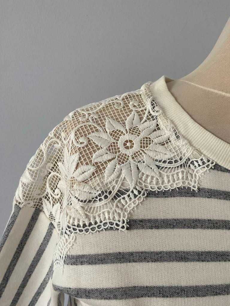 NEXT Sukienka tunika bluza koronka kieszenie 36 Nowa z metką