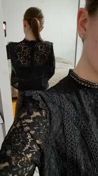 Bluzka wiosenna letnia koronkowa elegancka Zara S