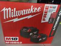 Milwaukke bateria 2x 5ah i w gratisie 2ah