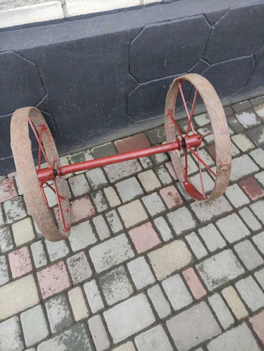 Колеса з віссю для тачки/ возика