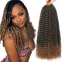 Syntetyczne włosy doczepy kręcone afro Passion Twist Hair 46 cm 7x22