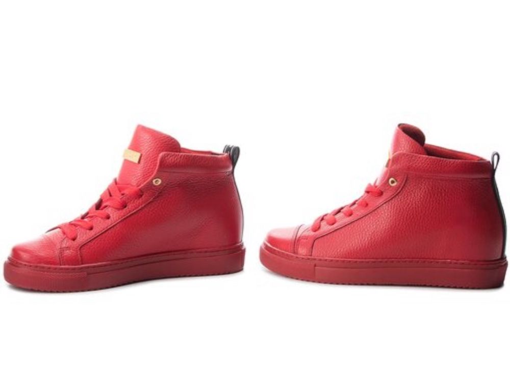 Eva Minge Boadilla czerwone skorzane sneakersy 38