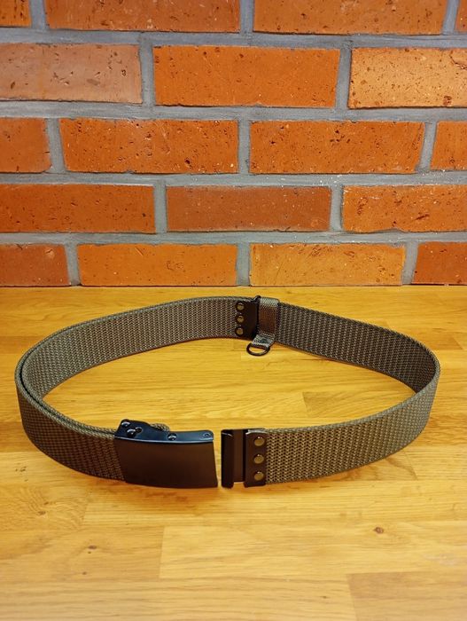 Wojskowy pas parciany WP brązowy zielony