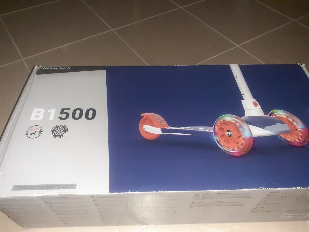 Trotinete com três rodas, com luzes, B1500, Decathlon