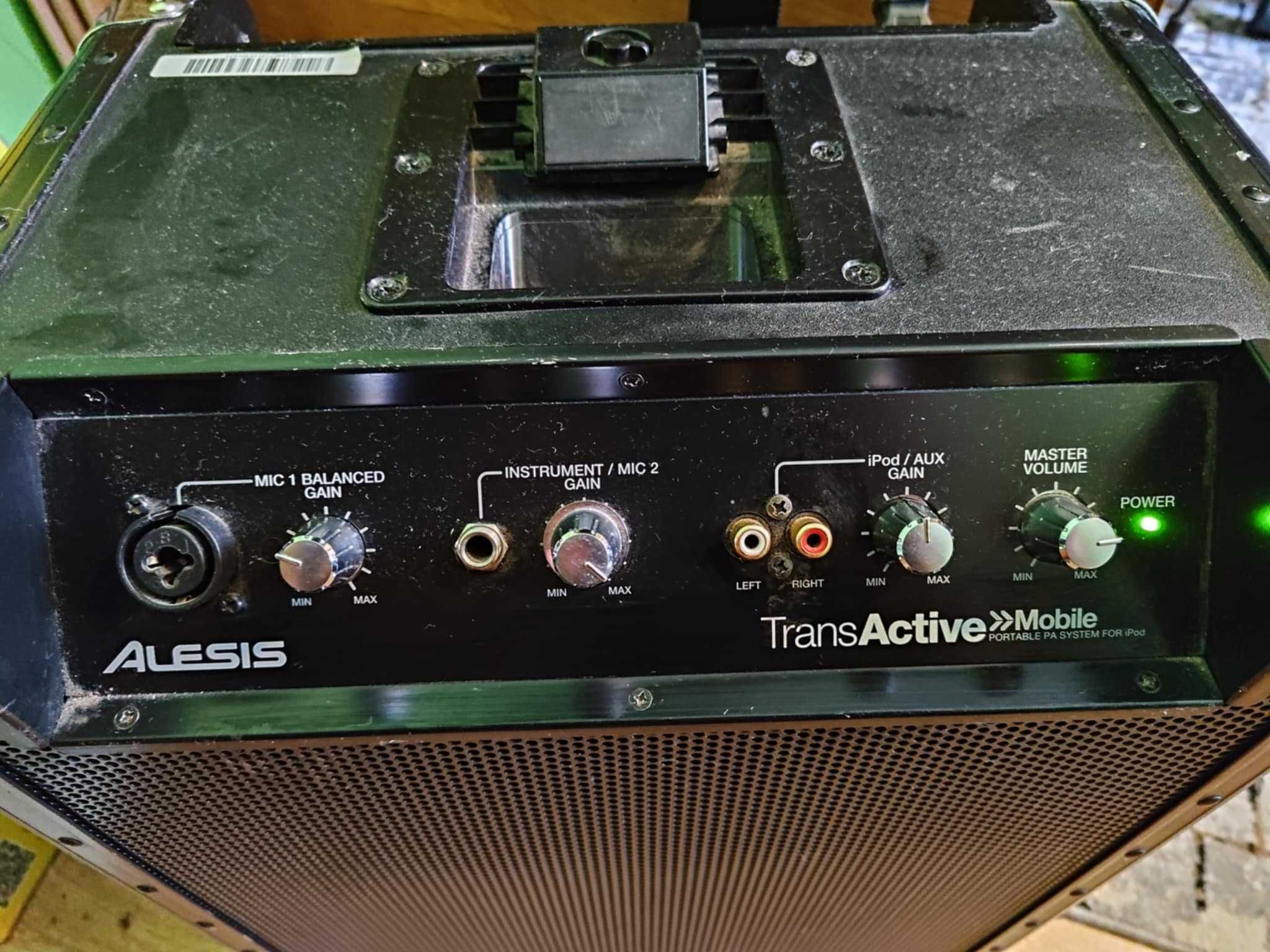 Alesis Trans Active Mobile Portable PA Speaker System Combo gitarowe