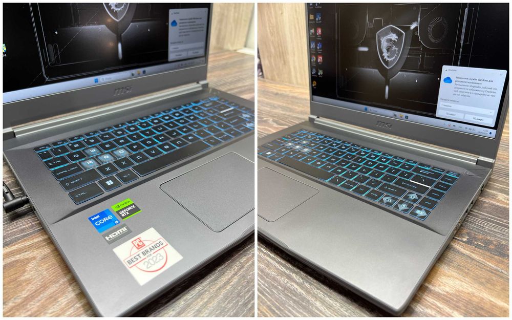 Новий MSI Thin 15 B13- 15` FHD144hz|i5-13420H| 16GB|512GB|4050 6Gb