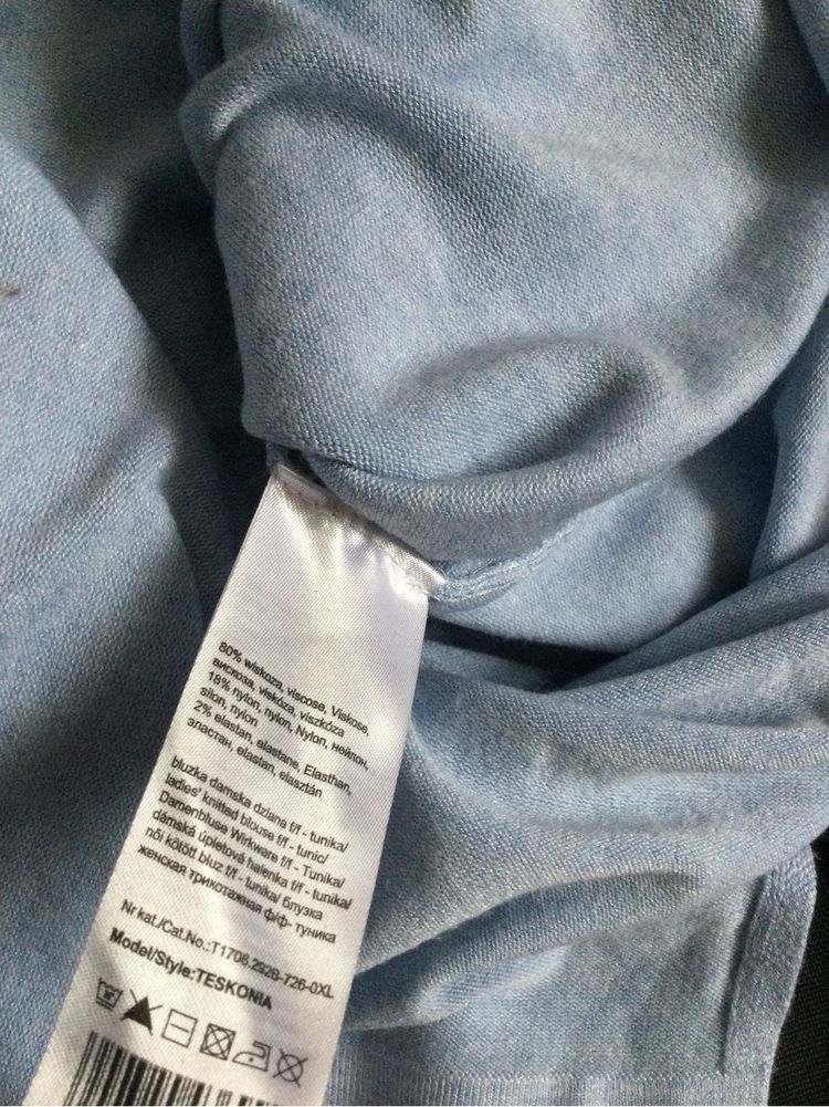 Tatuum -sweter /bluza z kapturem ,błękitna roz.  XL