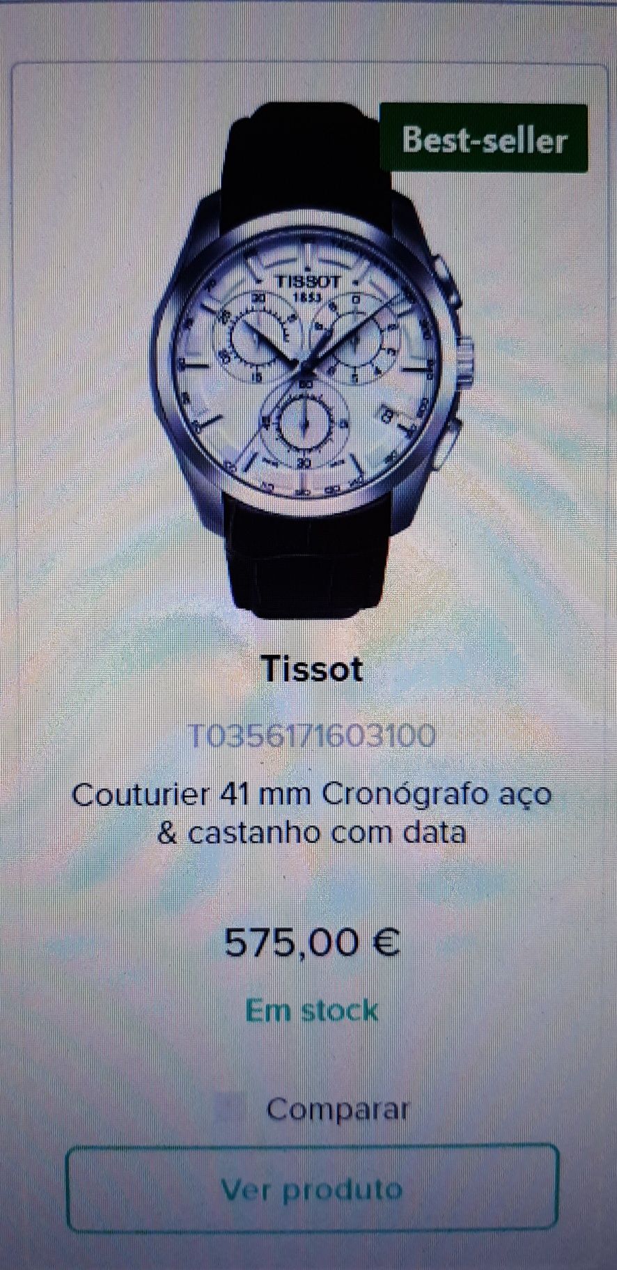 Relógio Tissot Cronógrafo, novo