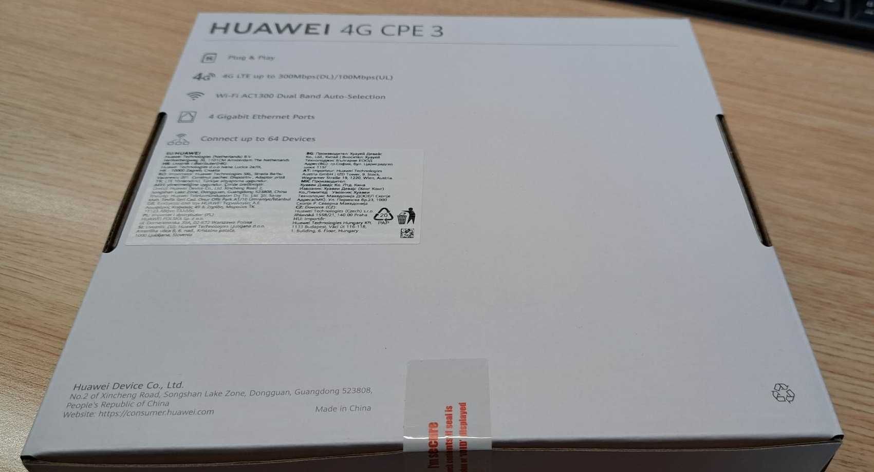 Router stacjonarny kat. 7 Huawei 4G CPE 3 (B535-232a) gwarancja