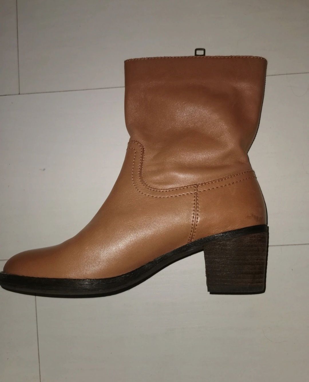 Lands End 38,5 nowe kozaki botki skóra naturalna