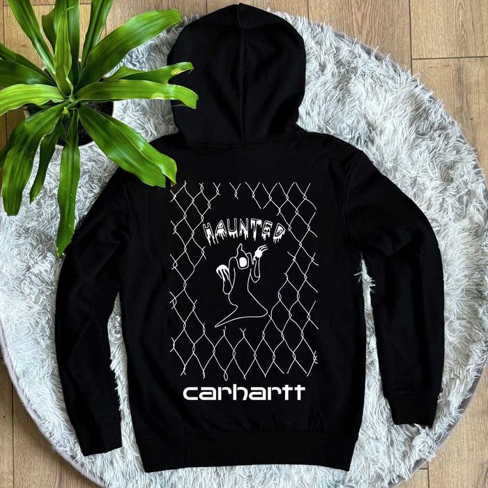 Skull / CARHARTT Кофта черная / XS S M L XL / Кархарт Худи Зипка