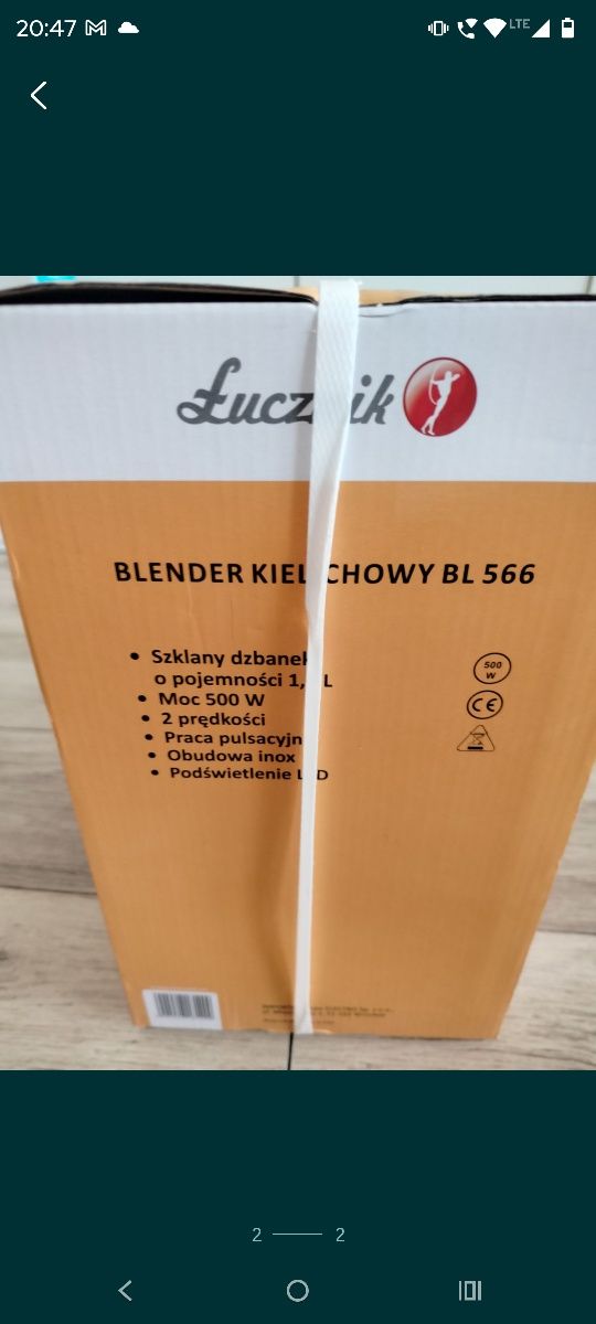Blender szklany nowy