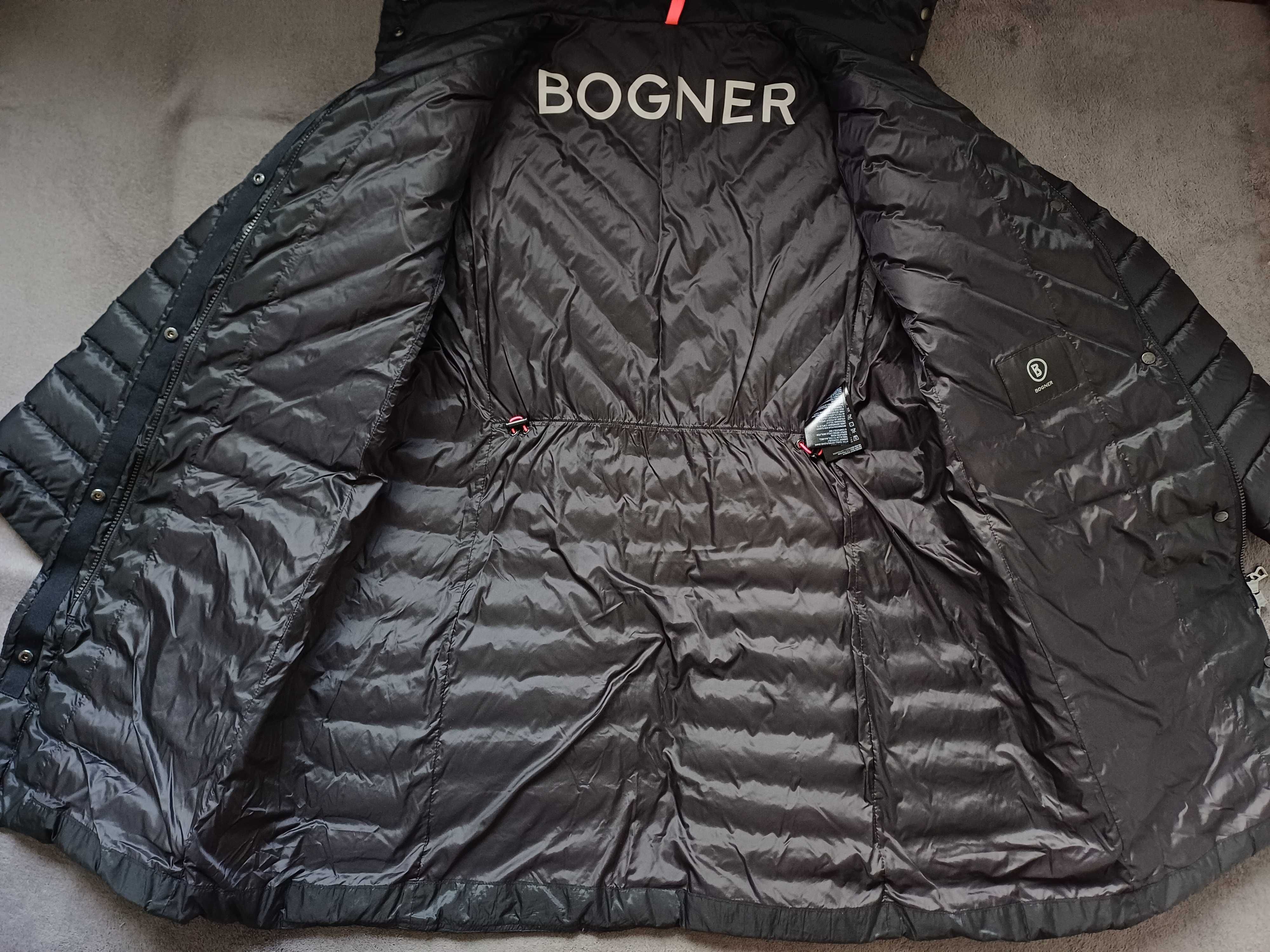 Bogner długi puchowy płaszcz z kapturem rozmiar XL