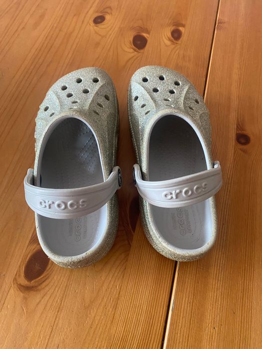 Crocs srebrne r.13