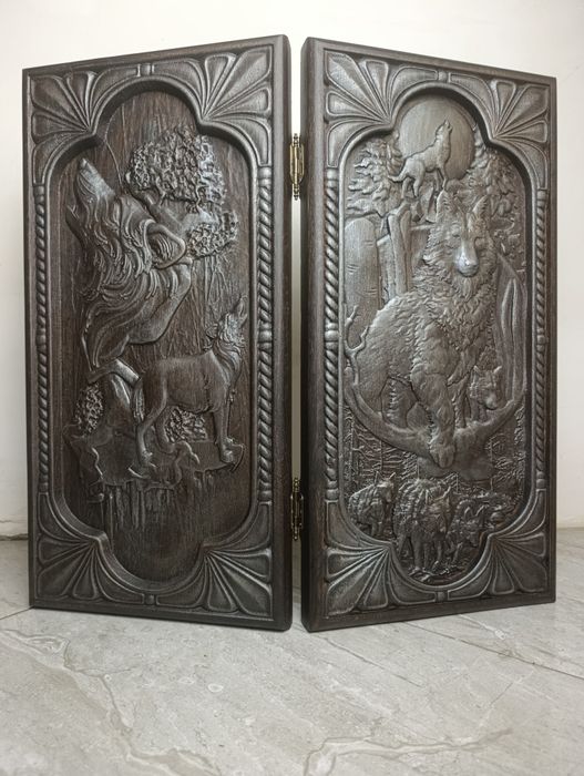 Нові нарди з натурального дуба 30х60х10см