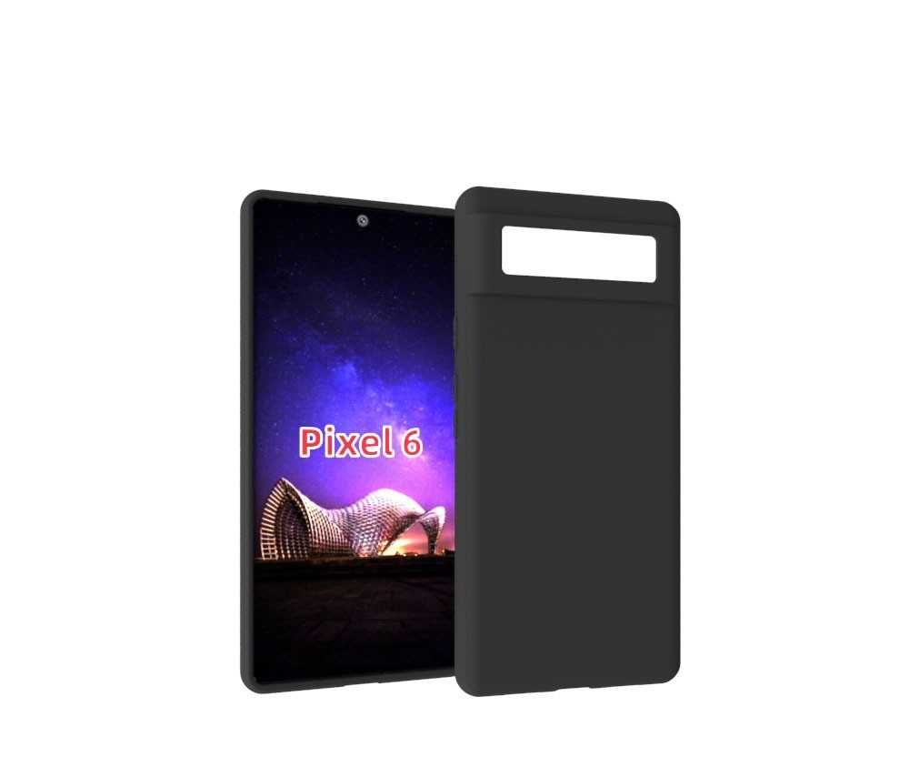 Хит Продаж! Черный силикон для Google Pixel 6 Pro Shell Чохол
