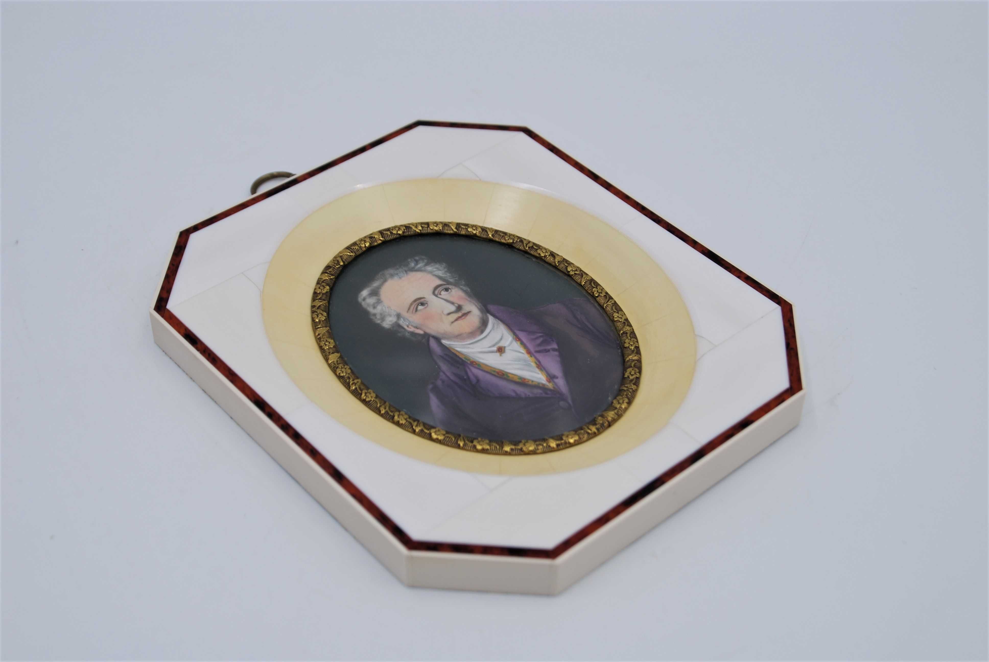 Miniatura portret Johann Wolfgang von Goethe