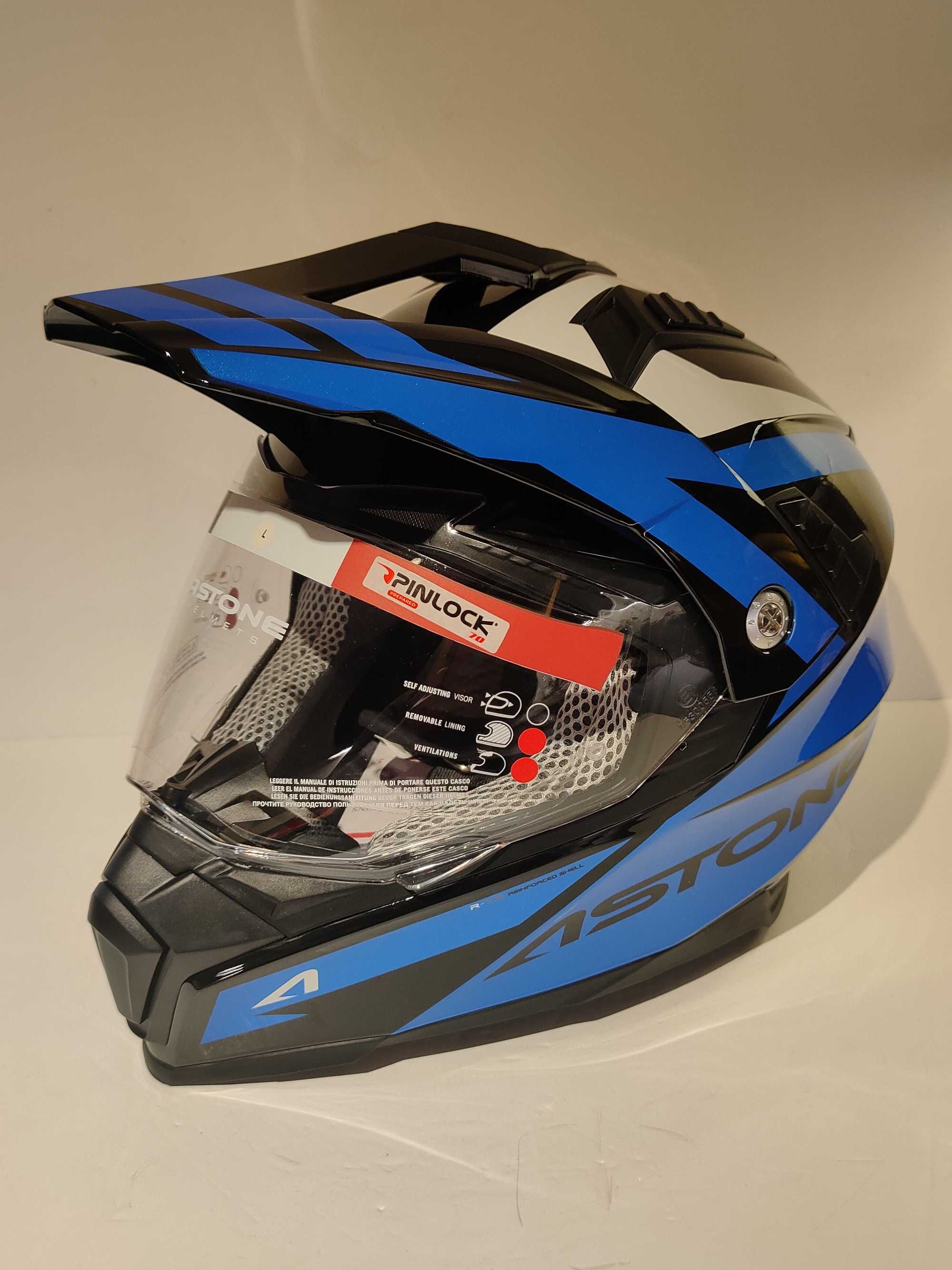 Capacete Astone dual-sport ADV Moto4 motocross novo