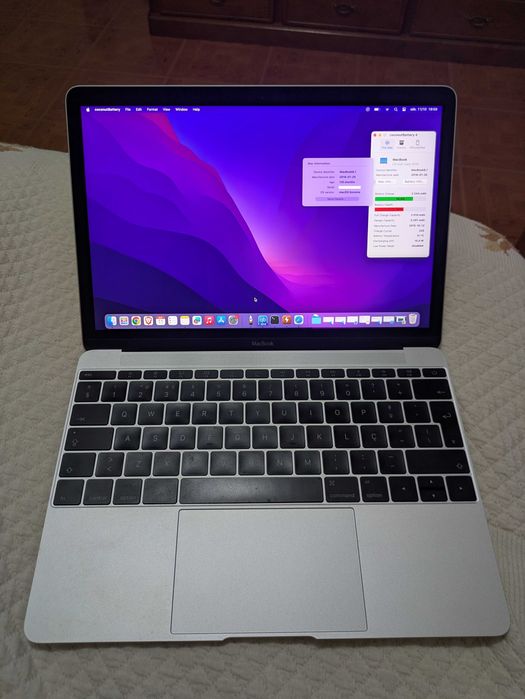 Macbook 12 cinza prata usado