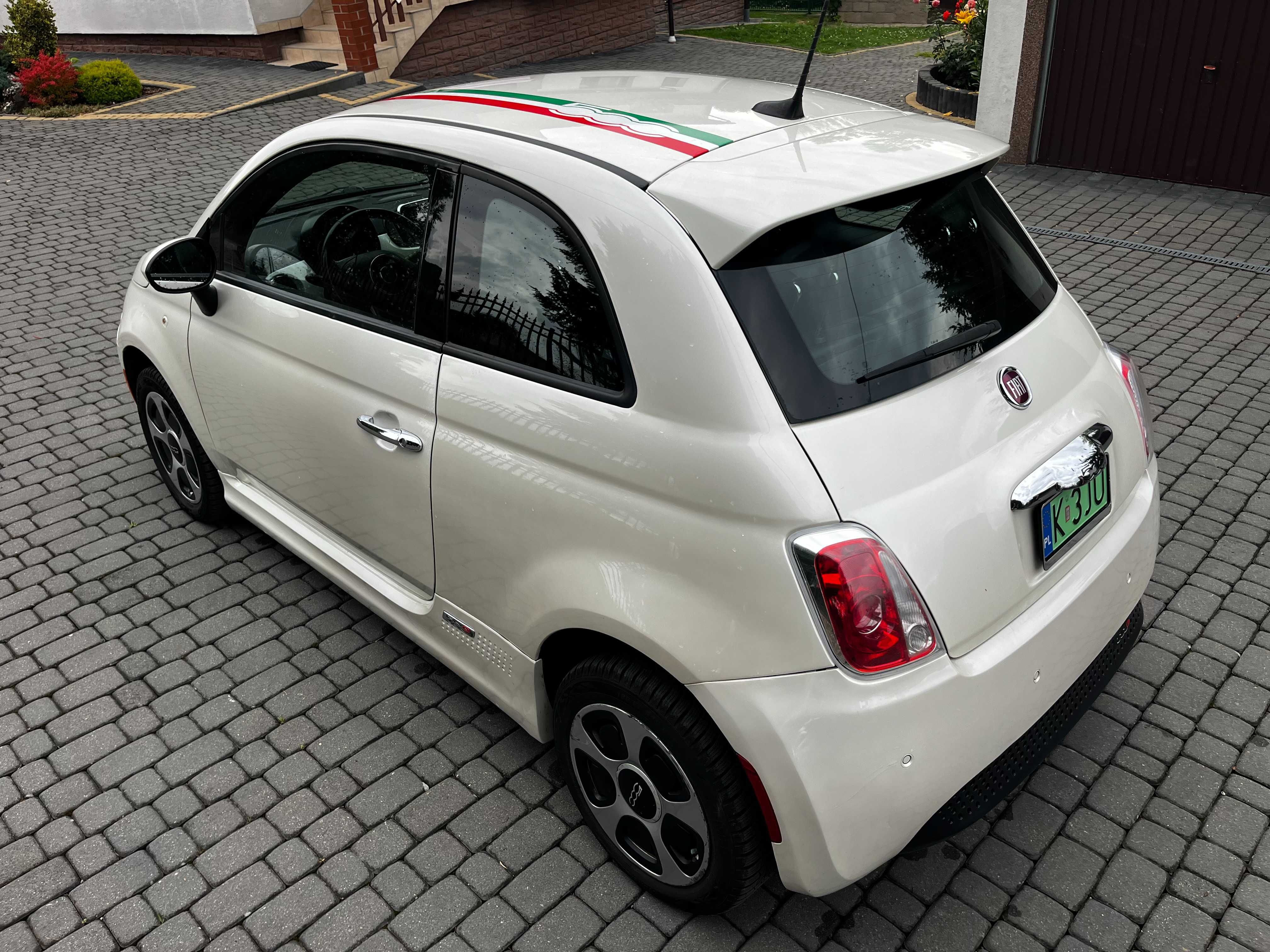 Fiat 500e Elektryczny | Biała Perła | Klimatyzacja | Mocna Bateria |