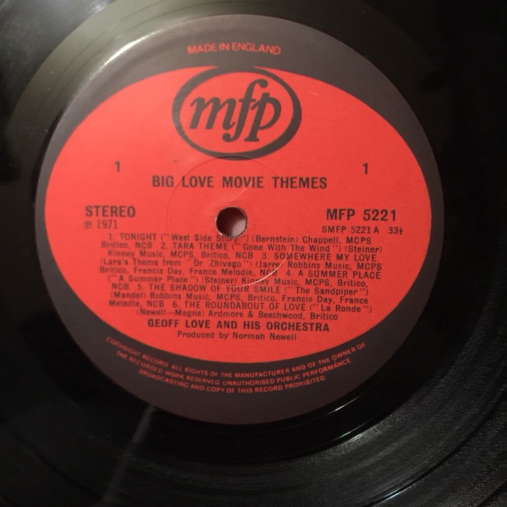 Vinil Big love movie Themes - 1971