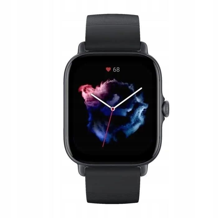 uszkodzony smartwatch amazfit gts 3 czarny bluetooth krokomierz