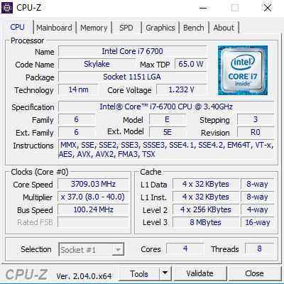 Procesor Intel i7 6700 x8 4.0Ghz na podstawkę LGA1151