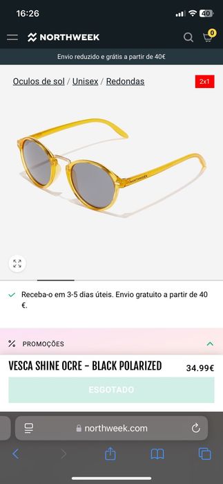 Óculos de Sol Polarizado North Week