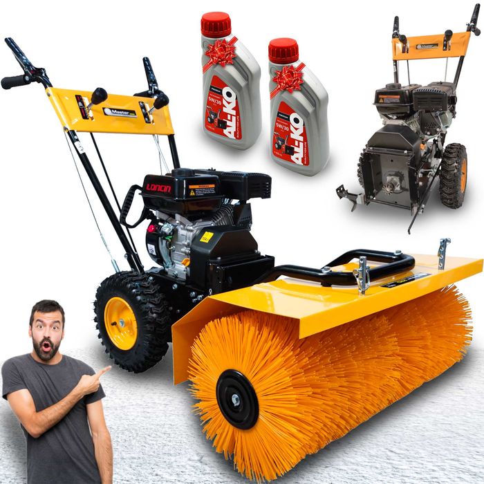 MasterCut Odśnieżarka Zamiatarka Spalinowa 6,5KM 80cm Oleje Wysyłka