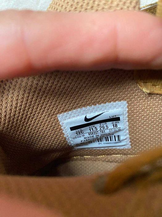 Високі замшеві Кросівки хайтопи  черевики Nike Air Force  розм 29,5