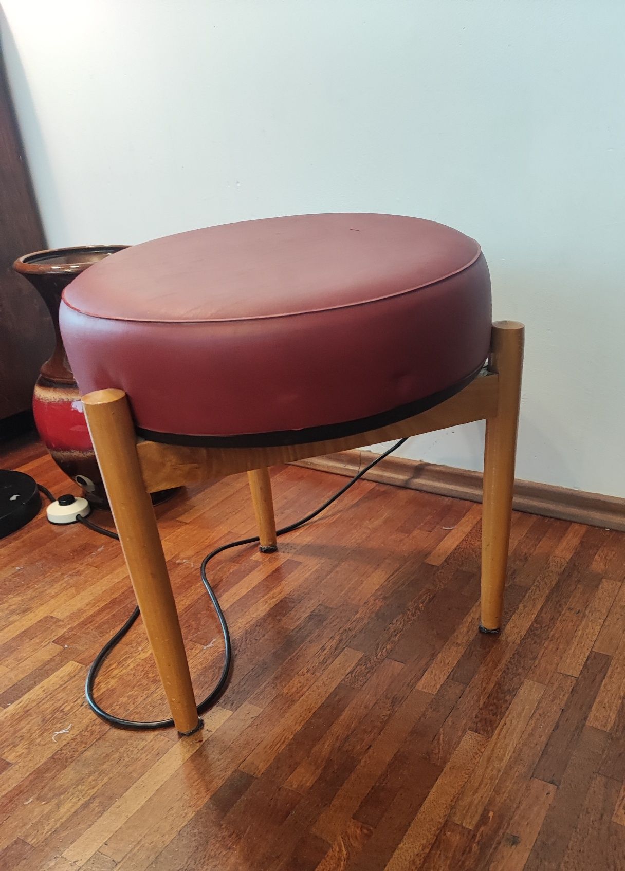 Stołek taboret skandynawski design lata 60