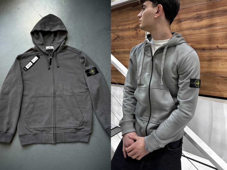 ‼️АКЦІЯ‼️Зіп-худі Stone Island преміум 1в1. Зипка Стон Айленд. Худи SI