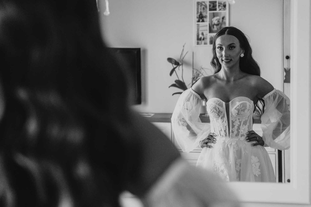 Suknia ślubna gorsetowa kwiaty 3D