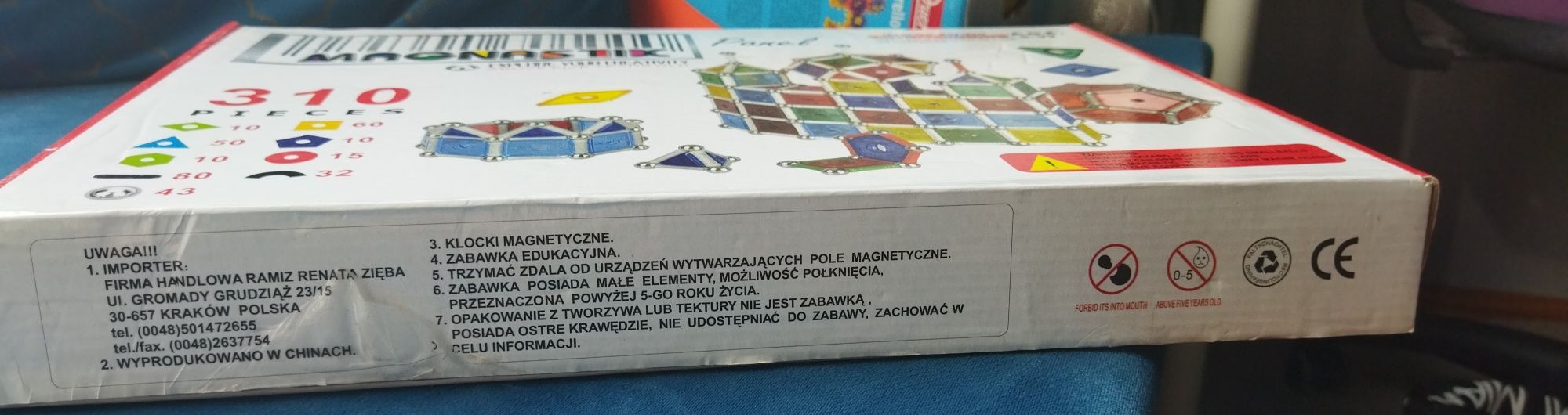 Magnastix klocki magnetyczne 310 elementów