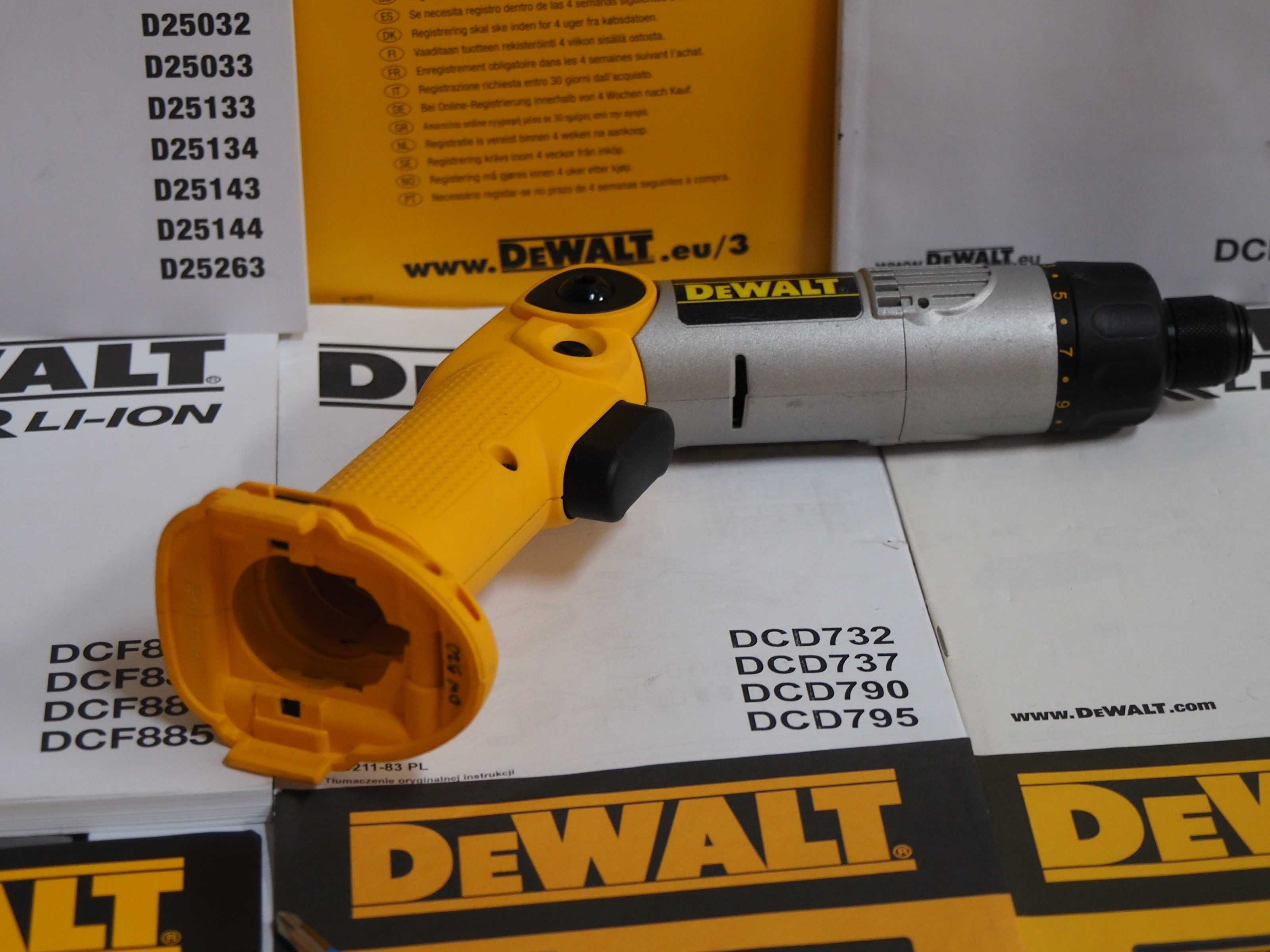 Sam korpus DEWALT DW 920 wkrętak na baterie 7,2v Ni-MH,NI-CD