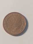 Moedas de 1 centimo alemãs serie D e F de 2002