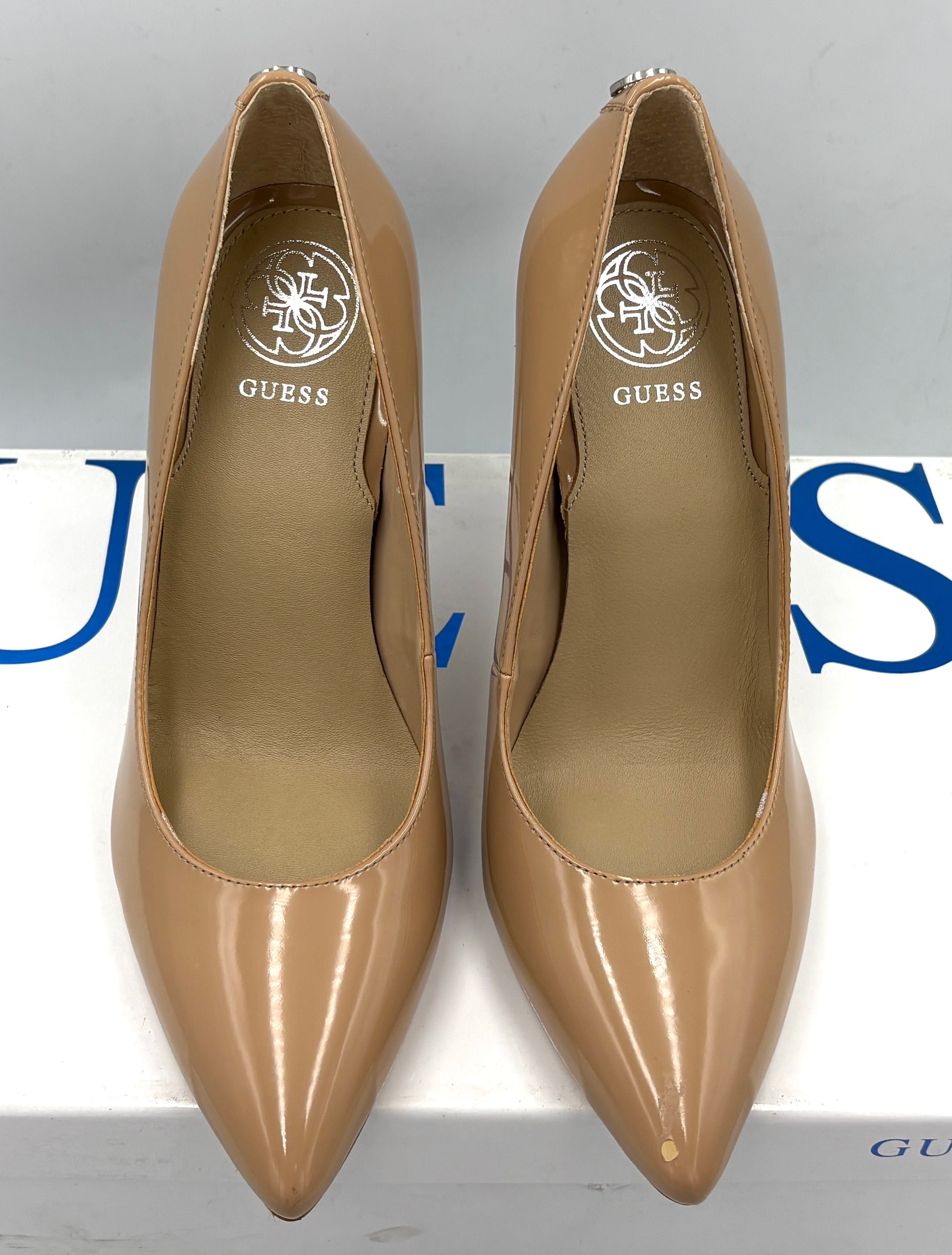 ‼️Nowe oryginalne szpilki GUESS Crew beżowe 35 AZ 136 szpilka 10 cm