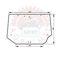 Szyba tylna do ciagnika Case MX CX McCormick MTX MC CX ACX203i