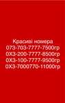 Красиві номера 7777, 7000770, 1007777