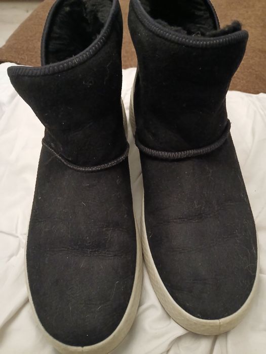 Botki Ecco39  ciepłe środek wełna owcza