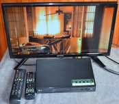 Telewizor Led DYON Live 22 Pro + Odtwarzacz BluRay 3D LG BP550 +Piloty